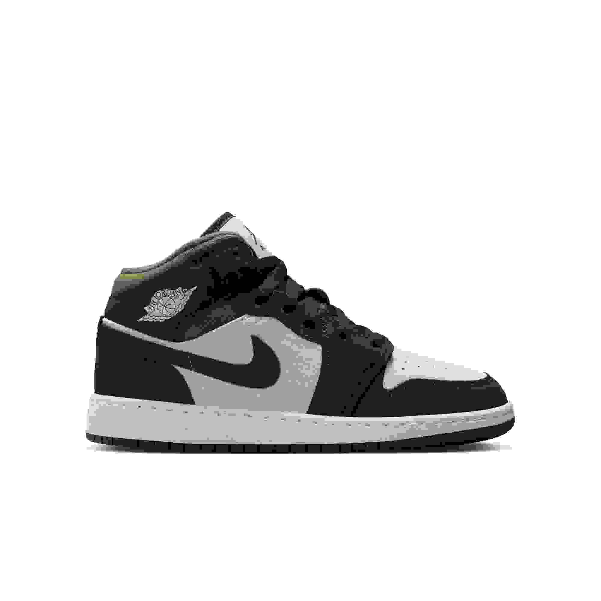 Jordan 1 Mid SE Grade School Boys' "Lt Orewood Brn/Off Noir/Medium Olive" Shoe
